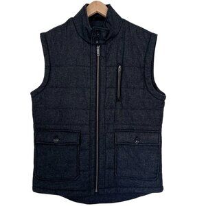 Rodd & Gunn Italian Alpaca Wool Blend Quilted Thinsulate Domain Vest Gray Large